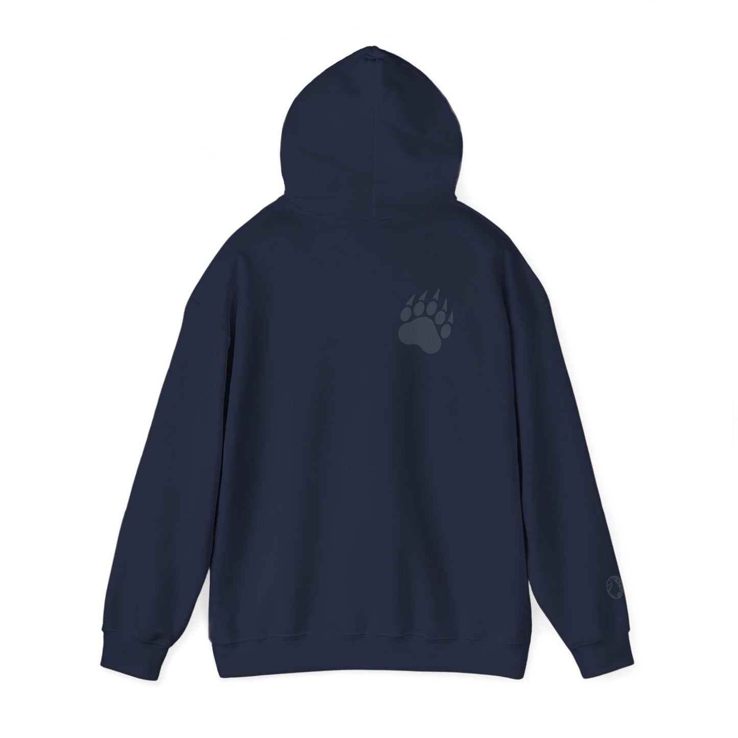 Papa Bear Hoodie — Minimal Sweatshirt with Bear Paw Design