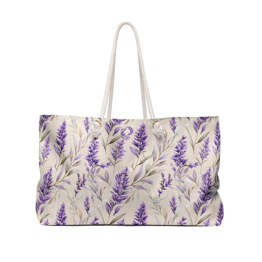 Weekender Bag — "This Mama Prays" Lavender Travel Tote