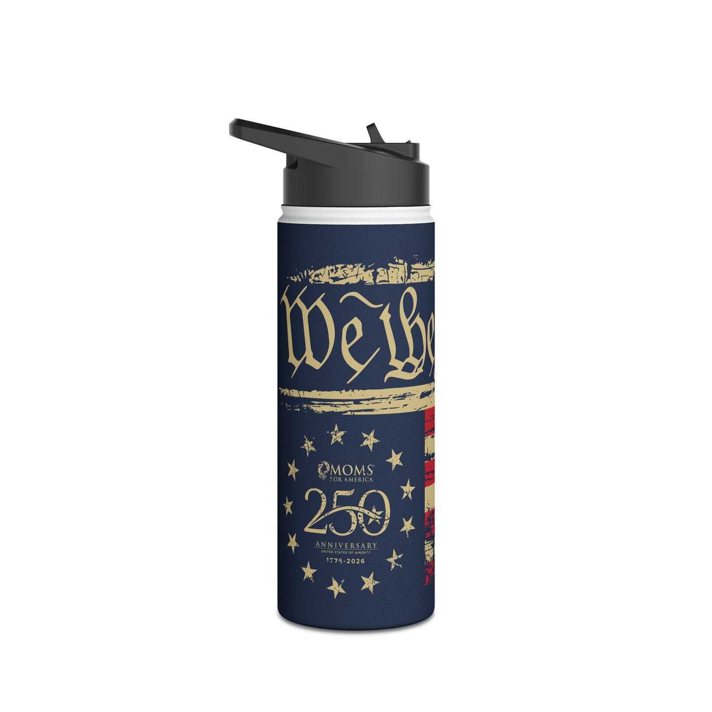 Patriotic "We the People" Stainless Steel Water Bottle - US 250