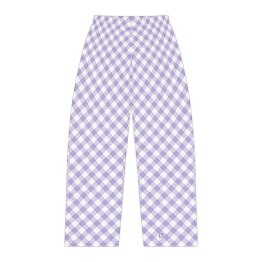 Lavender Gingham Pajama Pants - Lavender Spring