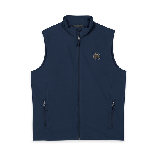 MFA 250 Logo Men's Navy Soft Shell Vest — Celebrate 250
