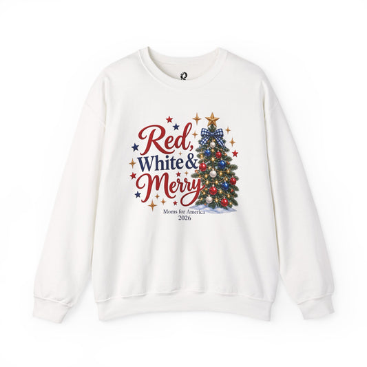 “Red, White & Merry” Crewneck Sweatshirt - MFA Christmas