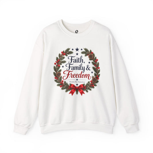 “Faith, Family & Freedom” Crewneck Sweatshirt - MFA Christmas