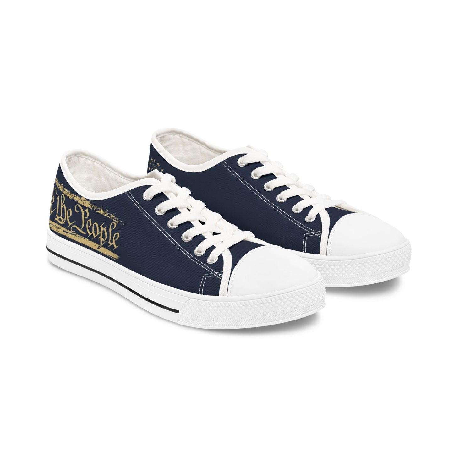 Navy "We the People" Patriotic Canvas Shoes - US 250