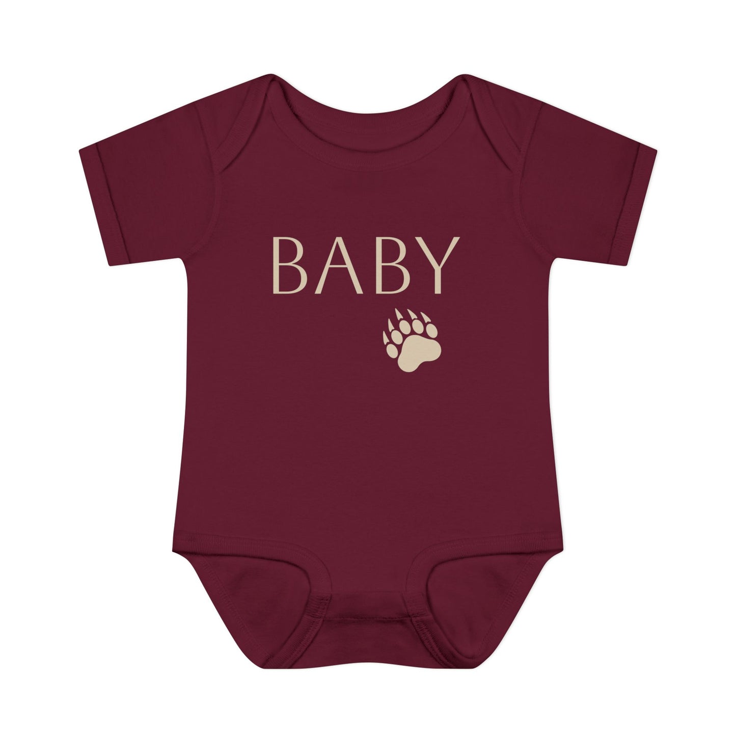 'Baby Bear' Infant Bodysuit — Baby Onesie with Paw Graphic