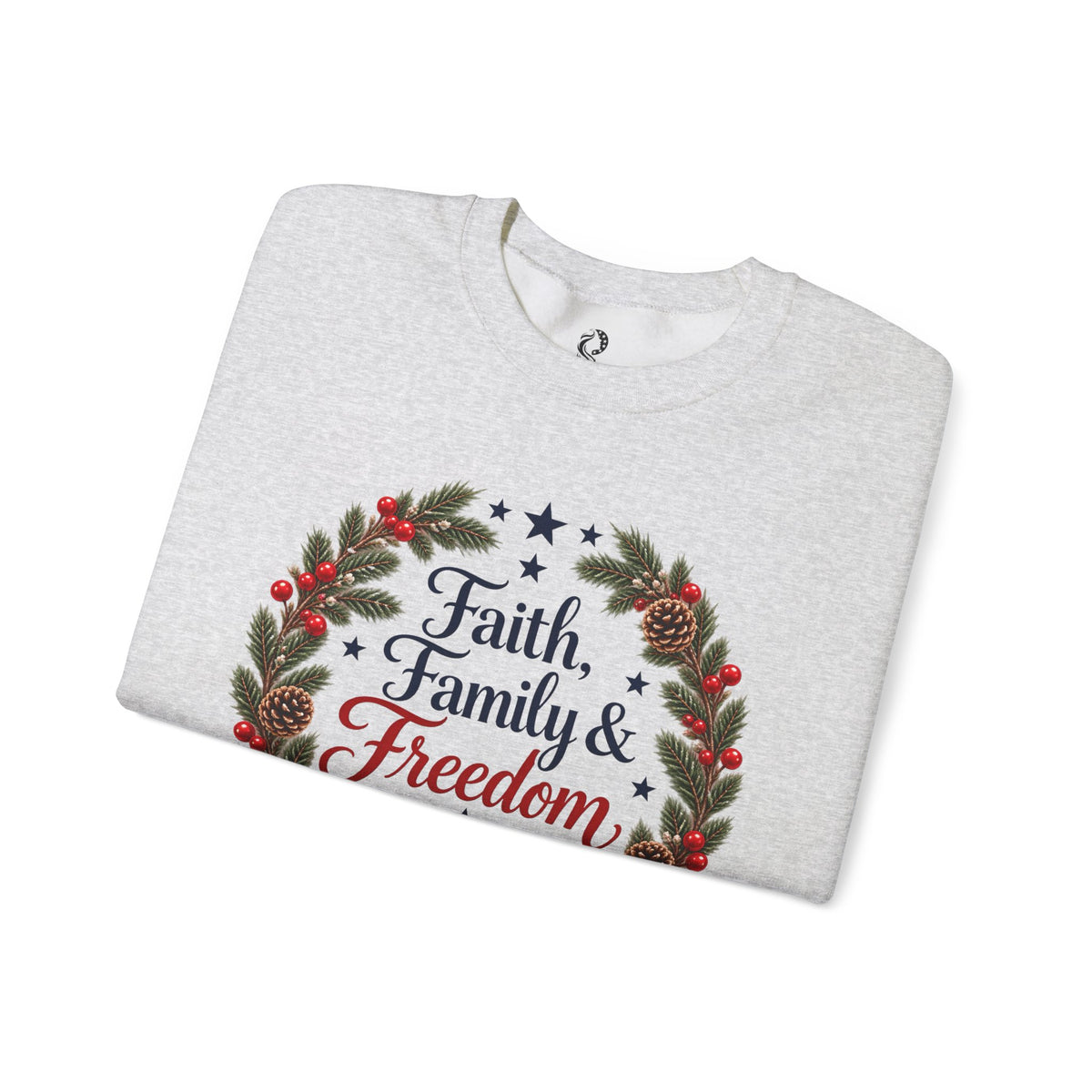 “Faith, Family & Freedom” Crewneck Sweatshirt - MFA Christmas