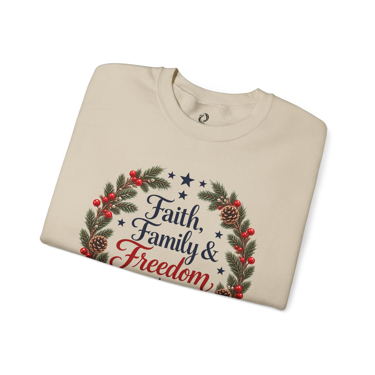 “Faith, Family & Freedom” Crewneck Sweatshirt - MFA Christmas