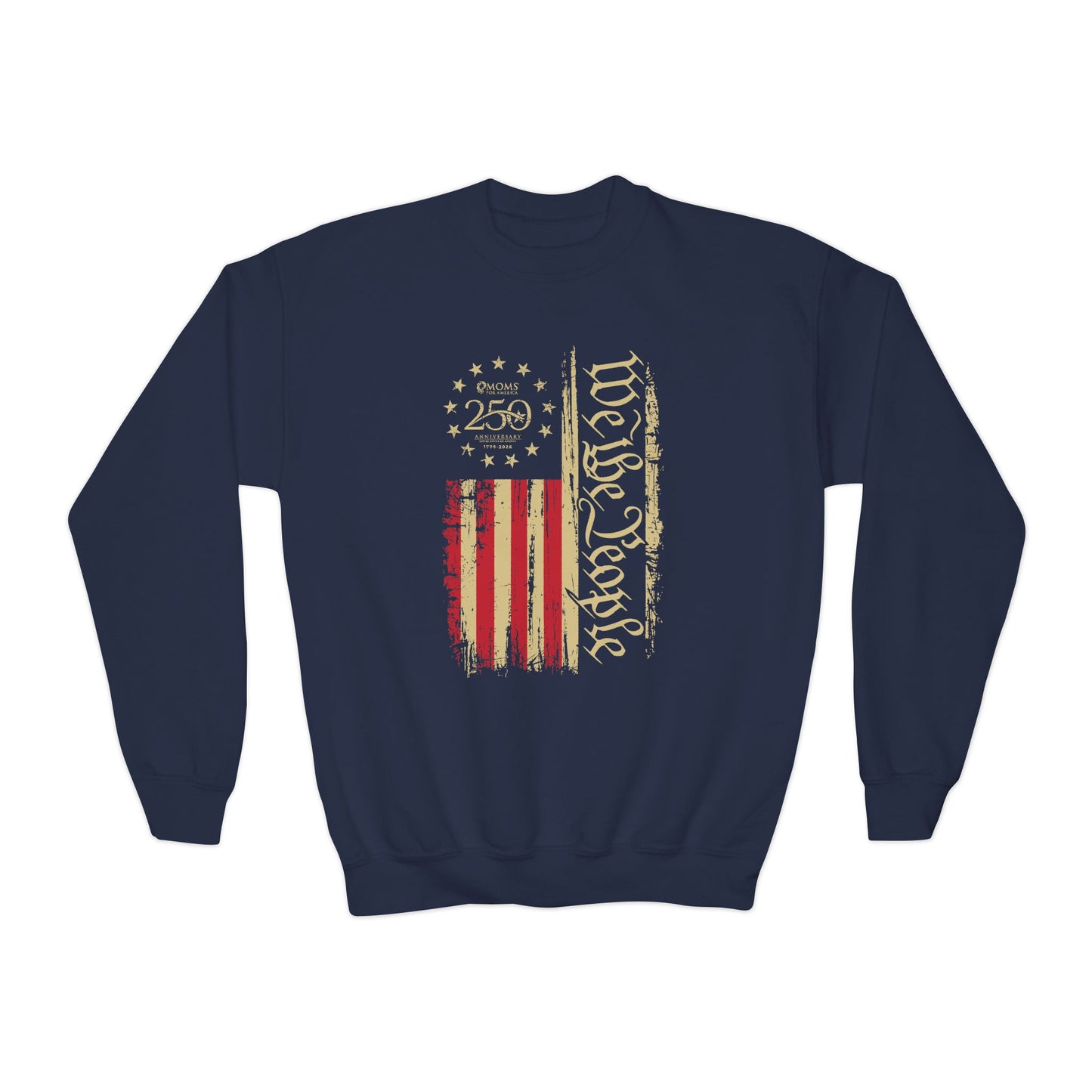 Youth Sweatshirt Vintage Flag Sweatshirt - US 250