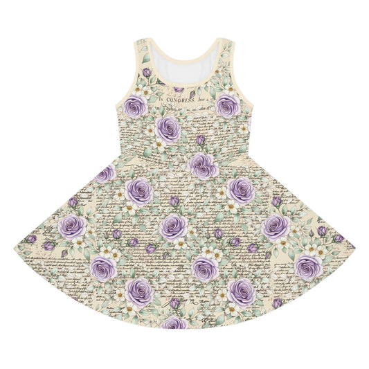Girls' Lavender Rose Declaration Sundress — US 250