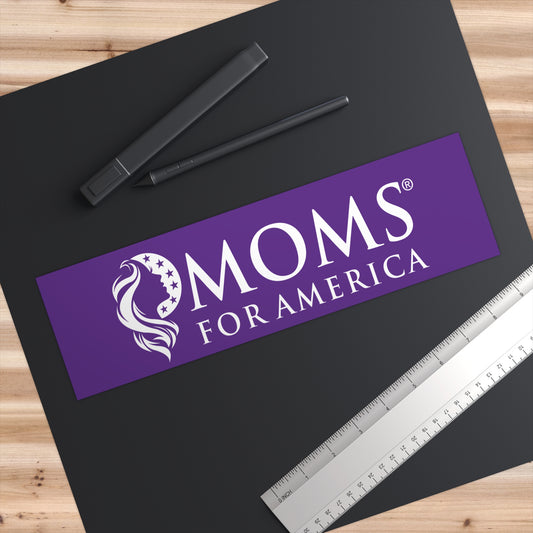 Moms for America Bumper Sticker — Patriotic Political Car Decal