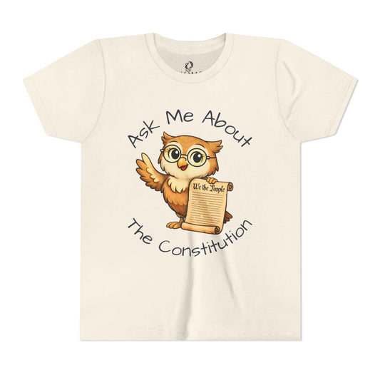 "Ask Me About The Constitution" Kids Shirt - Civics in 5 Minutes