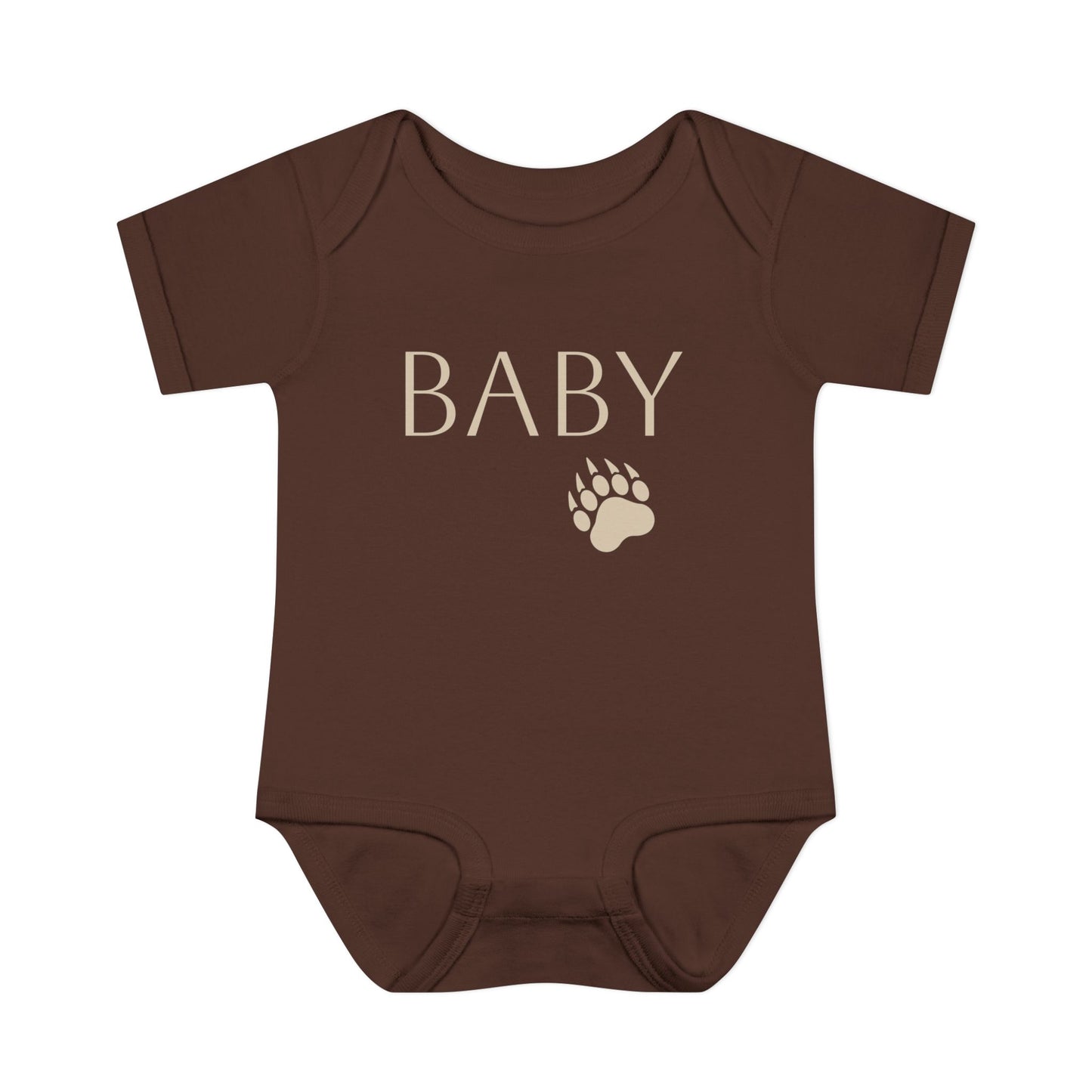 'Baby Bear' Infant Bodysuit — Baby Onesie with Paw Graphic