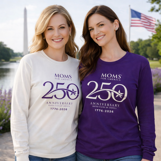 250th MFA Anniversary Logo Long Sleeve T‑Shirt — US 250