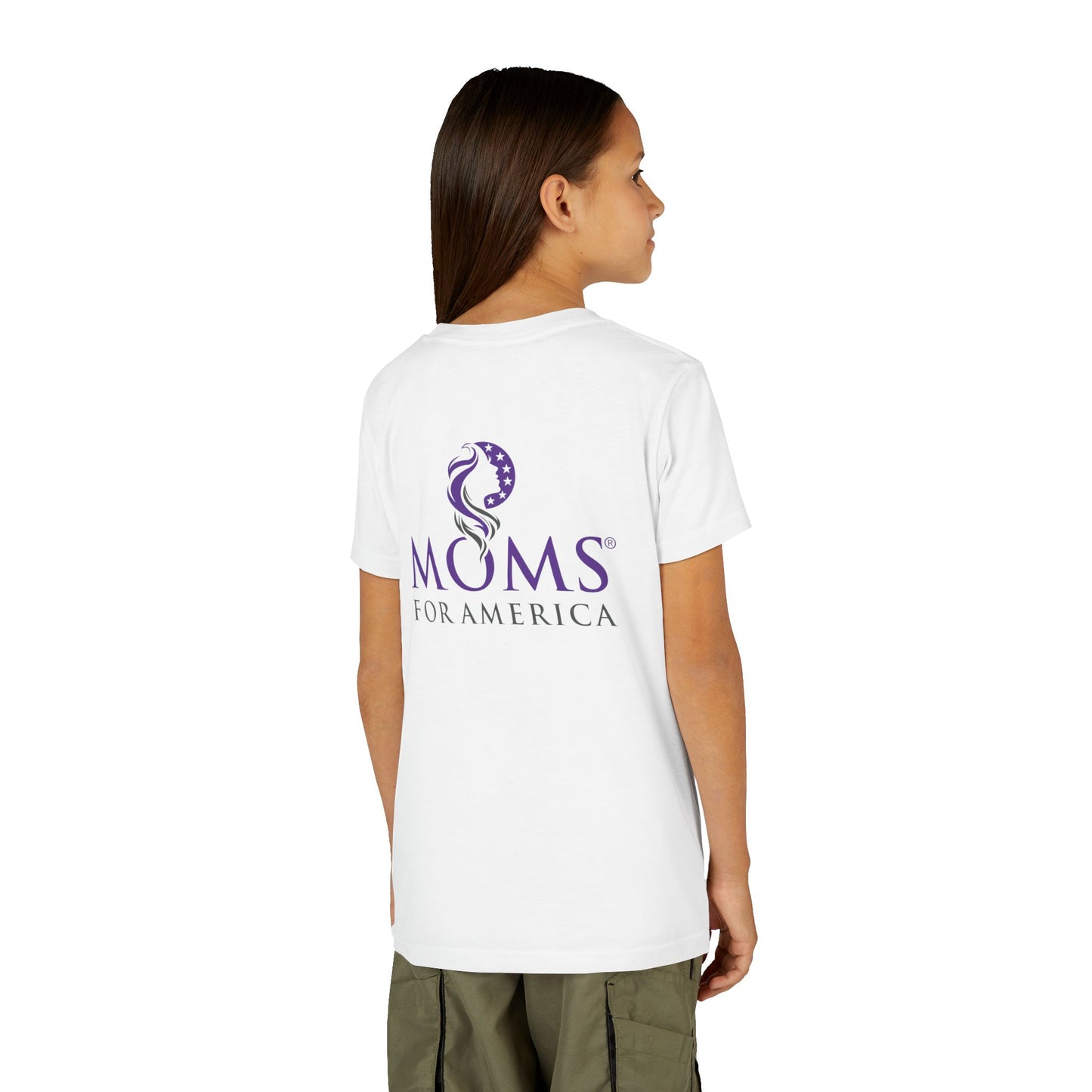 Youth Tee - "Patriot" Moms For America Logo Kids Shirt