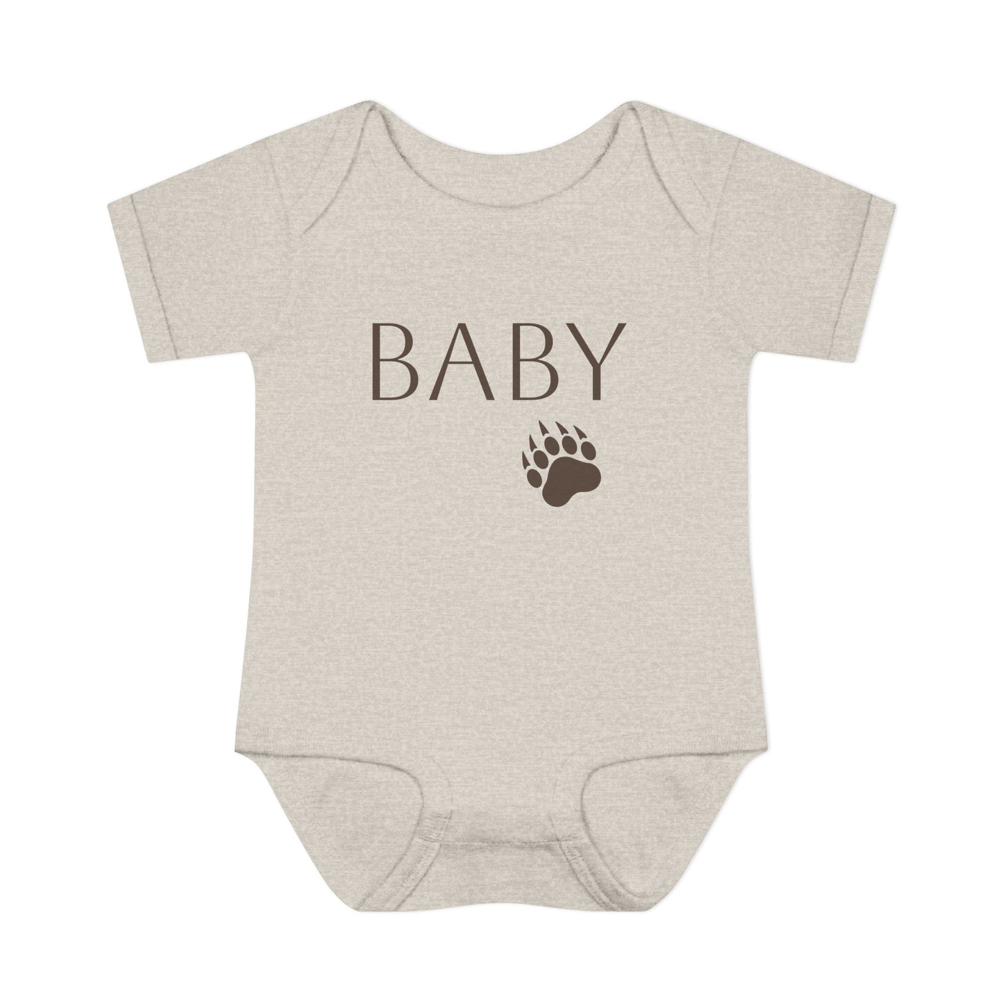 'Baby Bear' Infant Bodysuit — Baby Onesie with Paw Graphic
