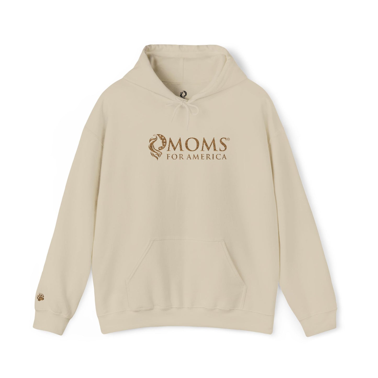 Moms for America Logo Hoodie — Patriotic Mom Sweatshirt