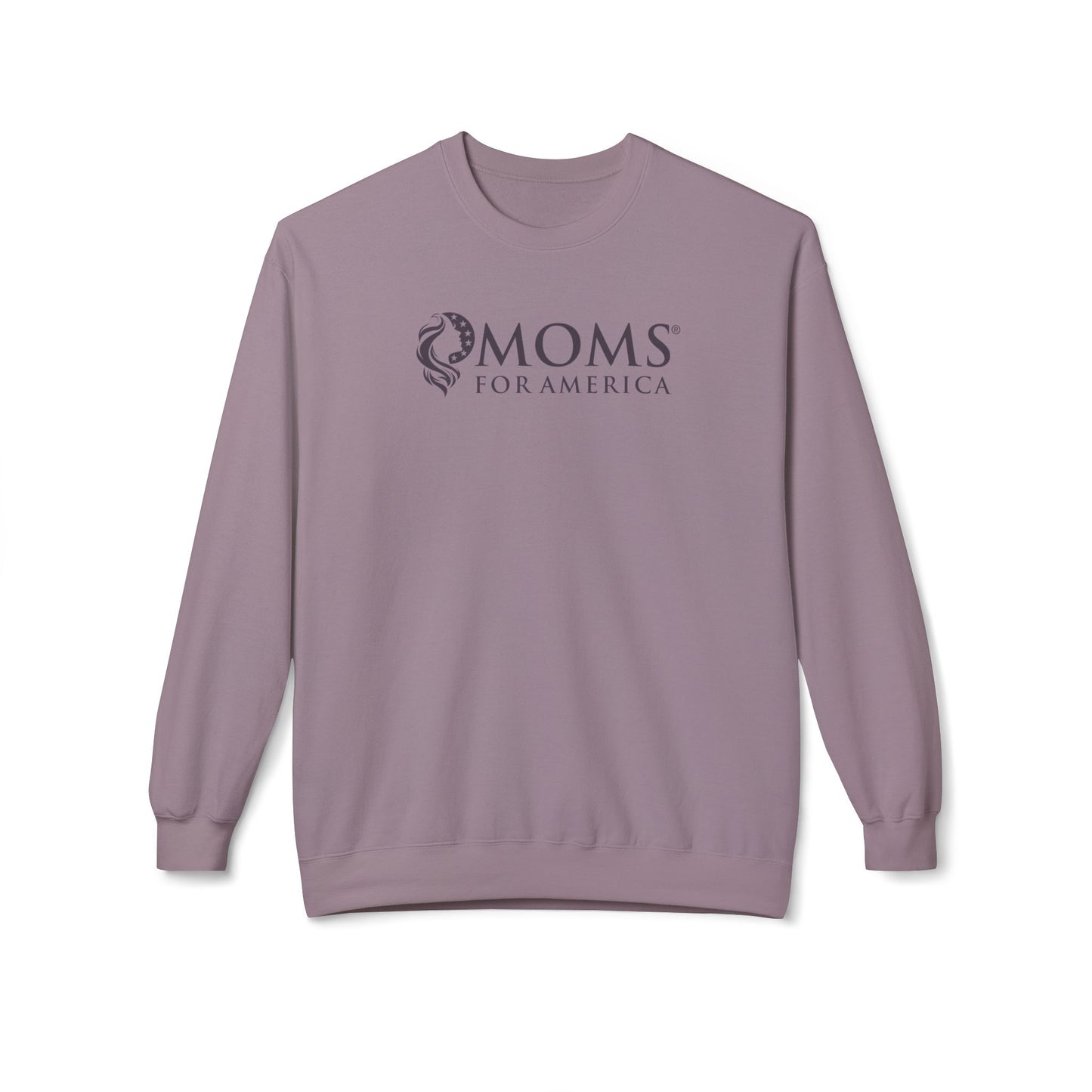Moms for America Crewneck Sweatshirt — Patriotic Mom Logo Pullover