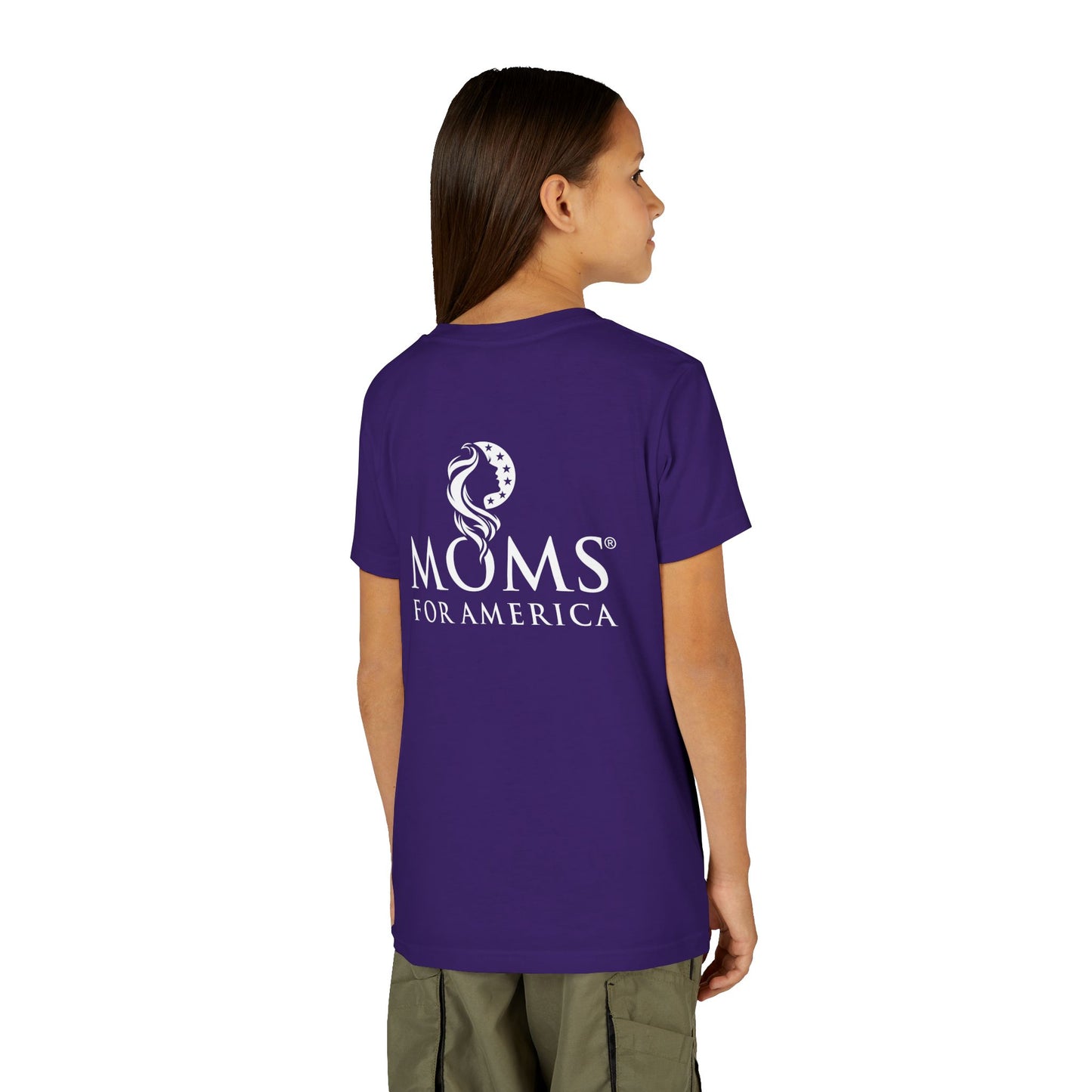 Youth Tee - "Patriot" Moms For America Logo Kids Shirt