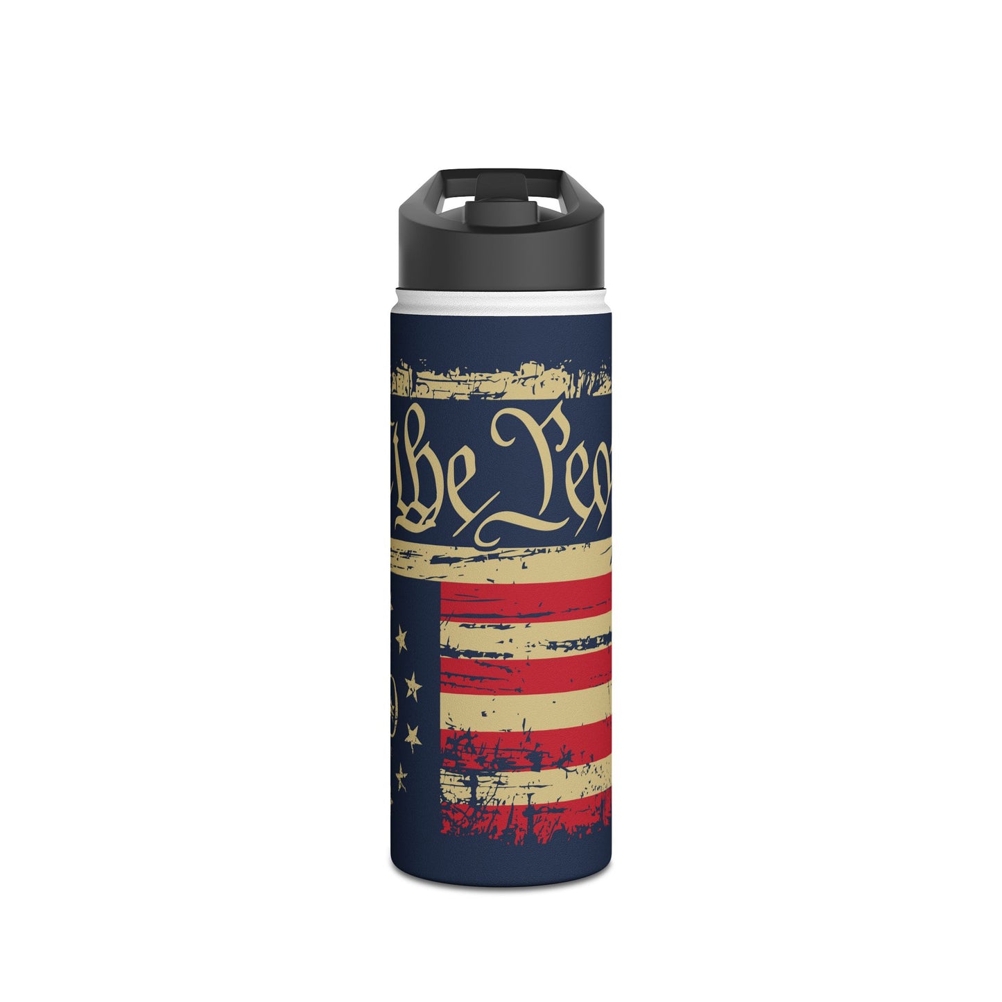 Patriotic "We the People" Stainless Steel Water Bottle - US 250