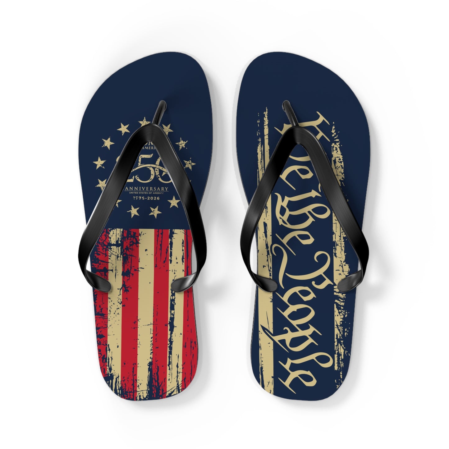US 250 Logo "We the People" Flip Flops - US 250