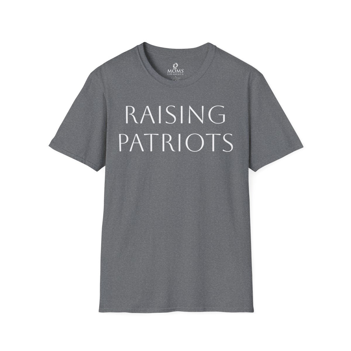 Raising Patriots T‑Shirt — Moms For America Patriotic Tee