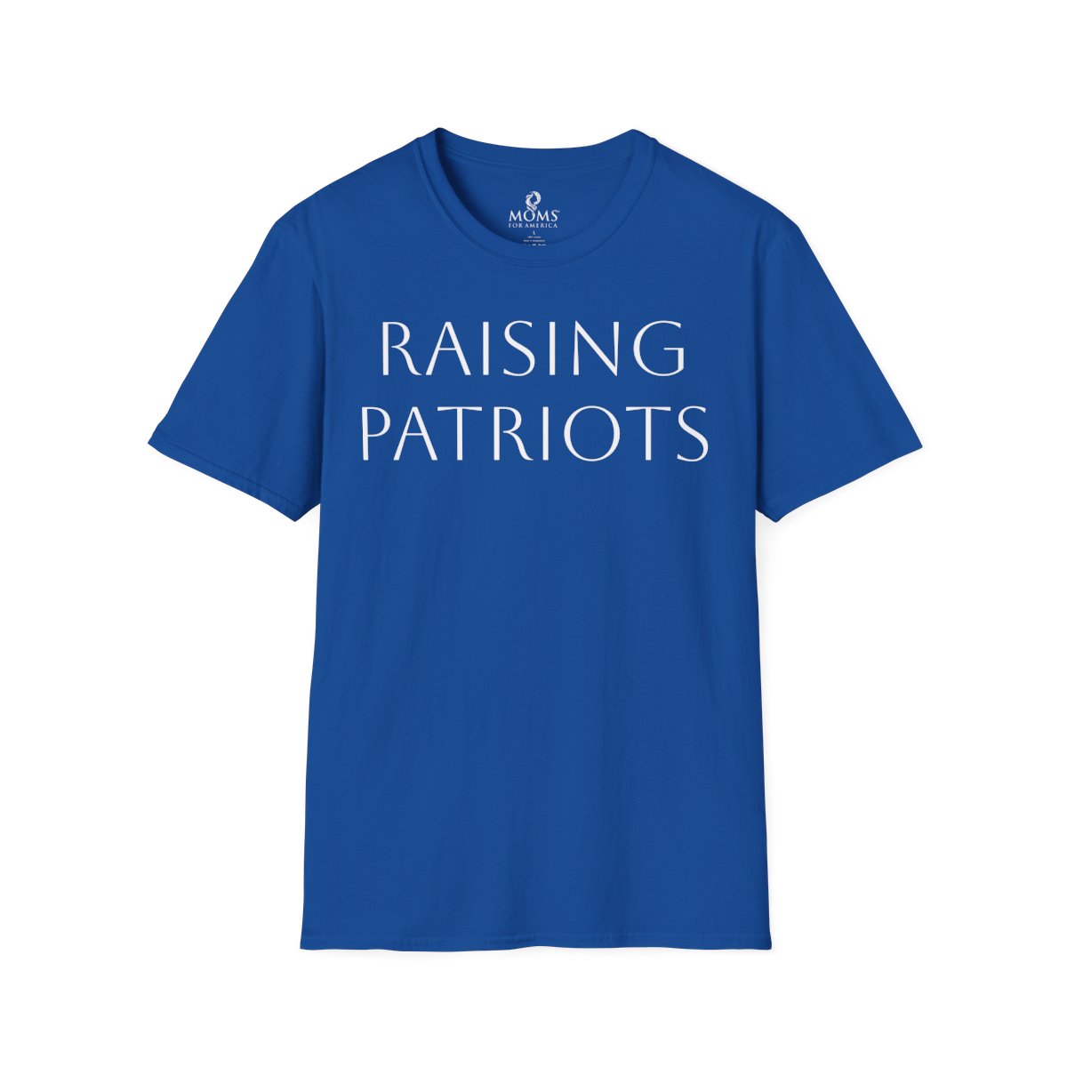 Raising Patriots T‑Shirt — Moms For America Patriotic Tee