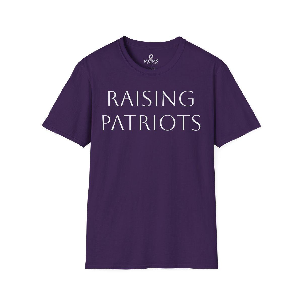 Raising Patriots T‑Shirt — Moms For America Patriotic Tee