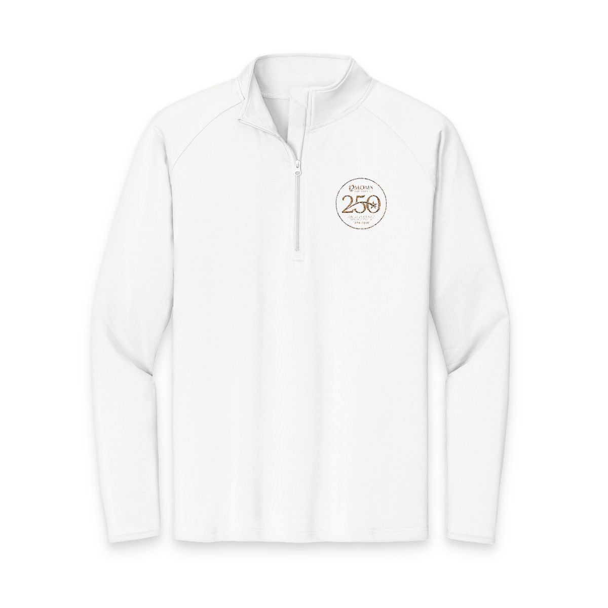 Embroidered Navy Quarter-Zip Pullover — US 250