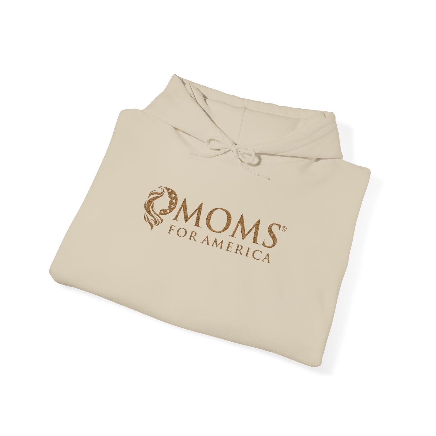 Moms for America Logo Hoodie — Patriotic Mom Sweatshirt