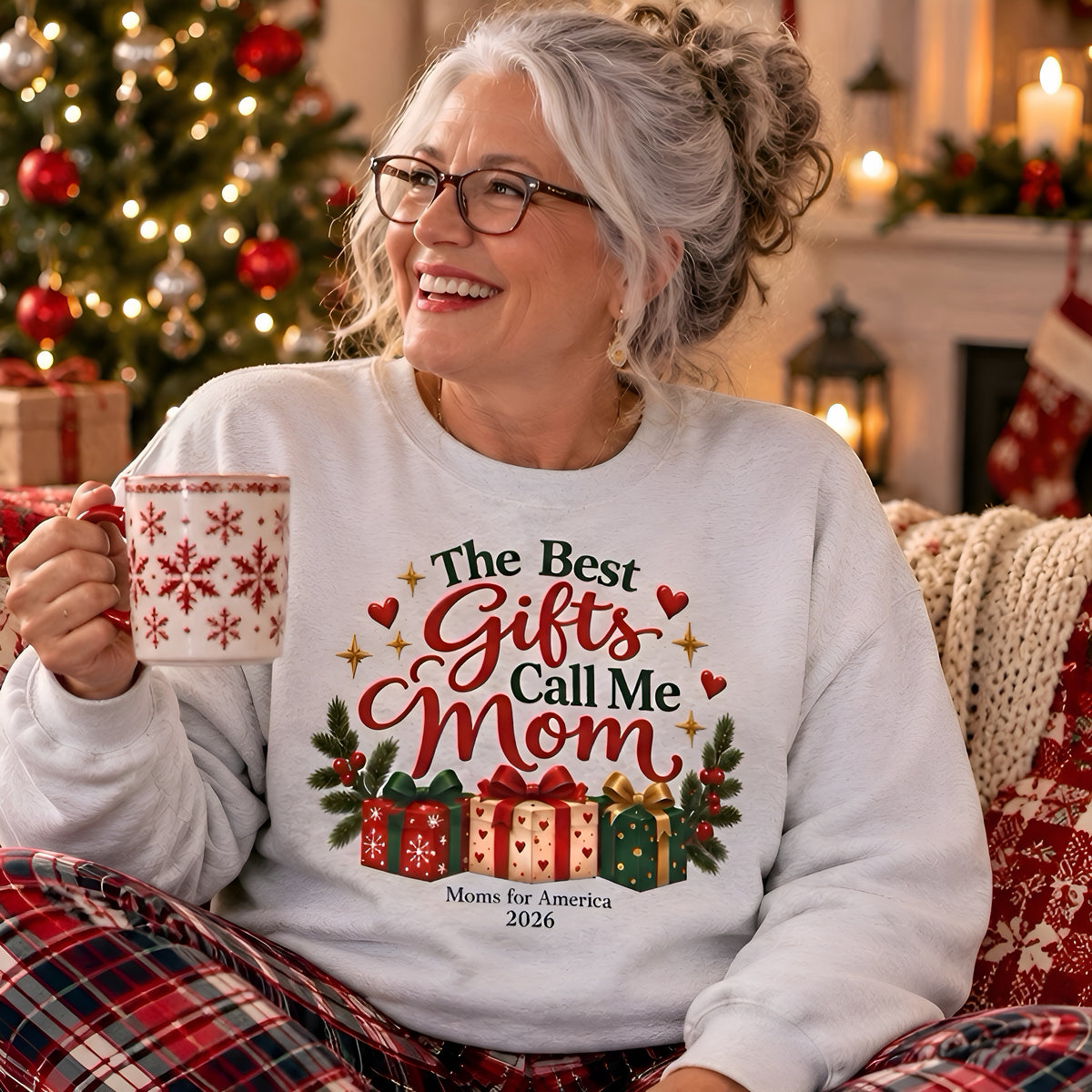 “The Best Gifts Call Me Mom”Crewneck Sweatshirt - MFA Christmas