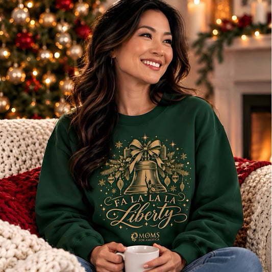 “Fa la la la Liberty” Crewneck Sweatshirt - MFA Christmas