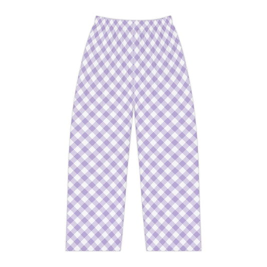 Lavender Gingham Pajama Pants - Lavender Spring
