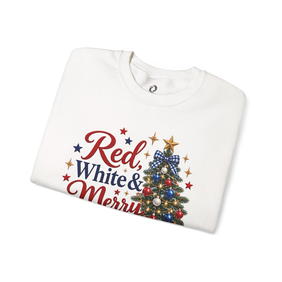 “Red, White & Merry” Crewneck Sweatshirt - MFA Christmas