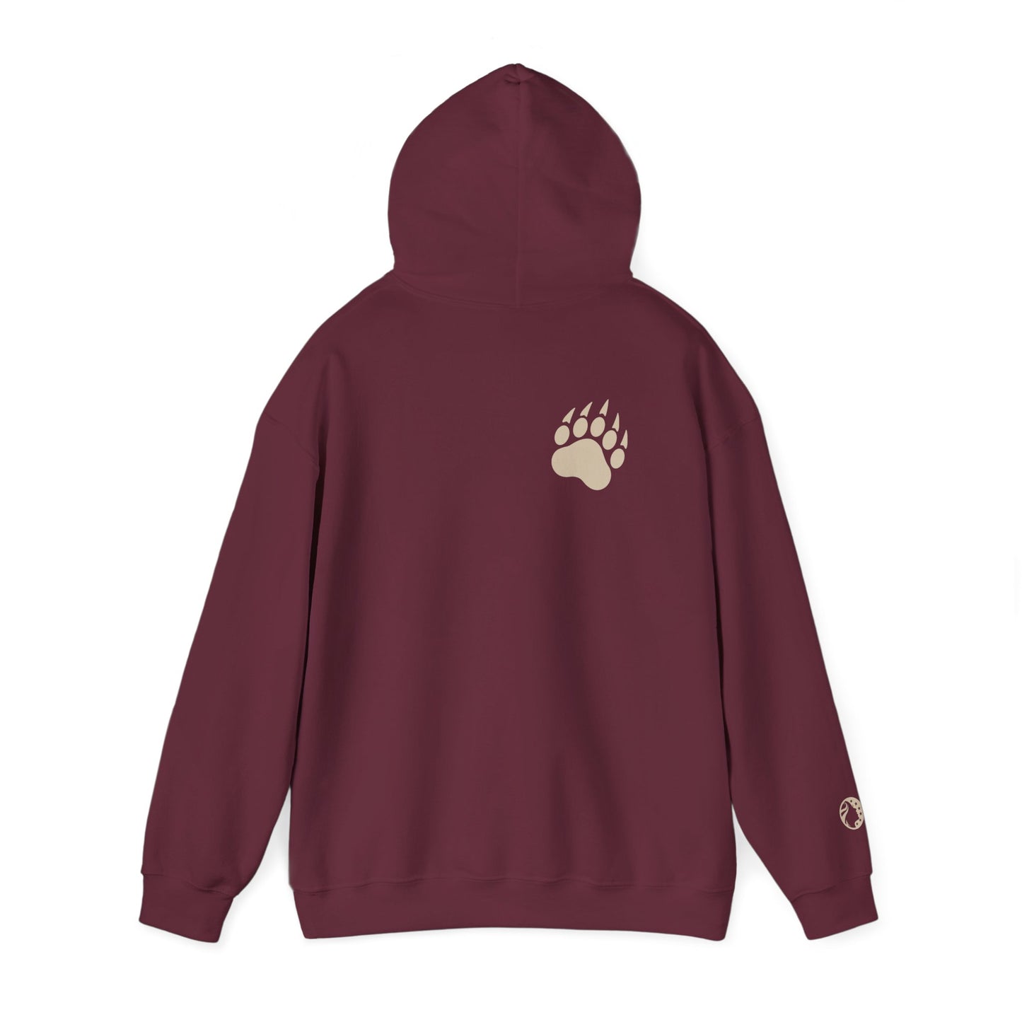 Papa Bear Hoodie — Minimal Sweatshirt with Bear Paw Design