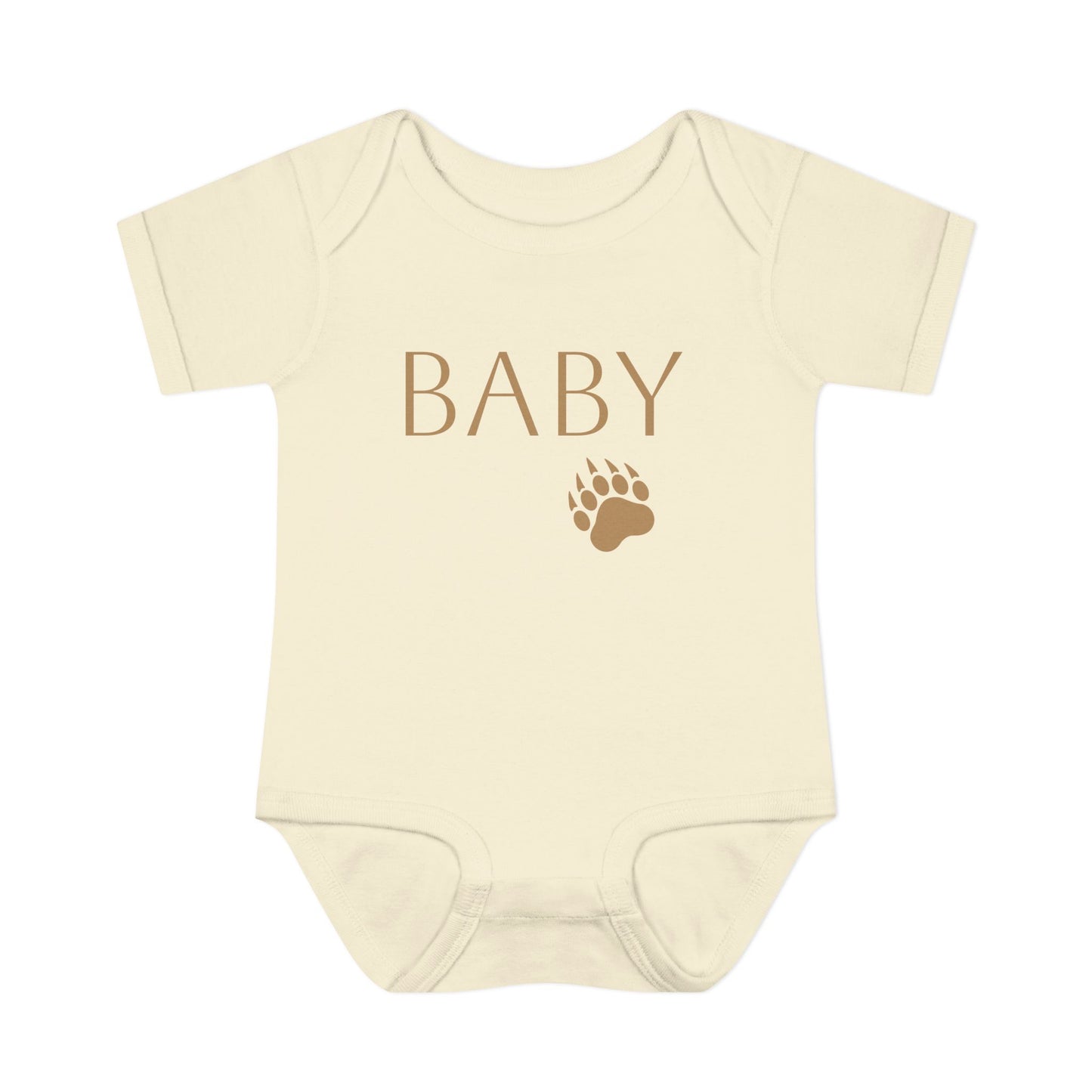 'Baby Bear' Infant Bodysuit — Baby Onesie with Paw Graphic