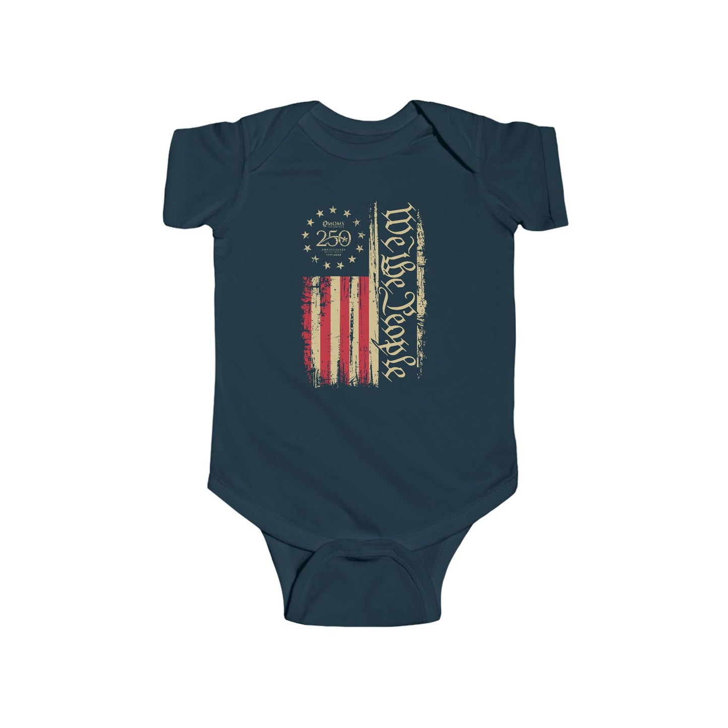 Vintage "We the People" American Flag Baby Onesie - US 250