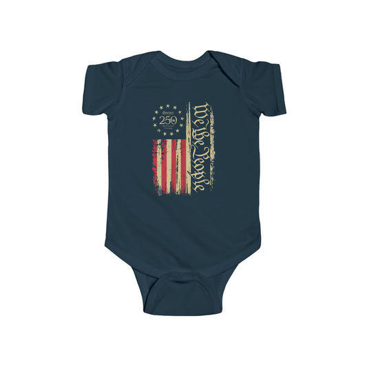 Vintage "We the People" American Flag Baby Onesie - US 250