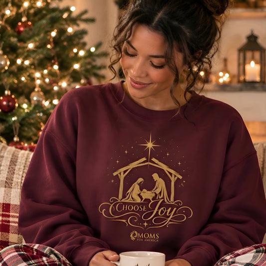 “Choose Joy” Crewneck Sweatshirt - MFA Christmas