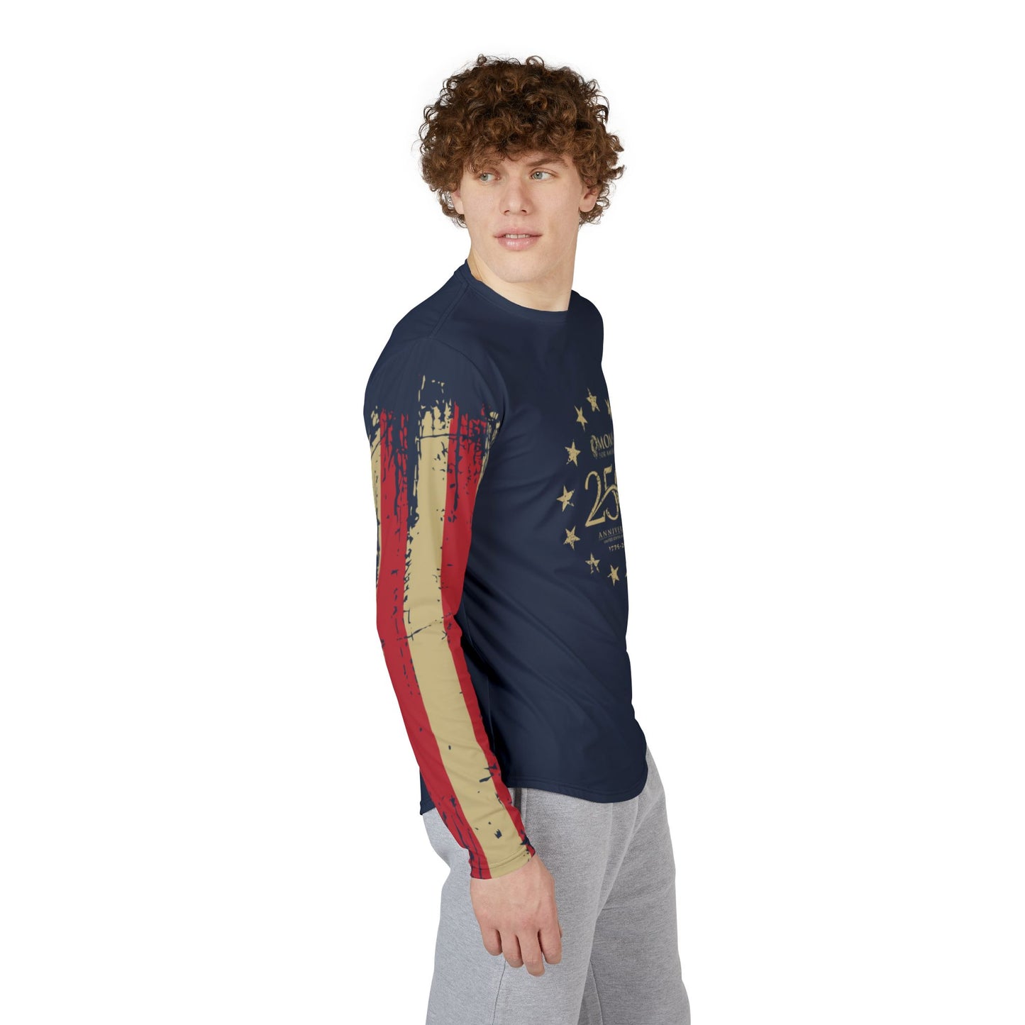 1776 American Flag Long Sleeve UV Shirt — US 250