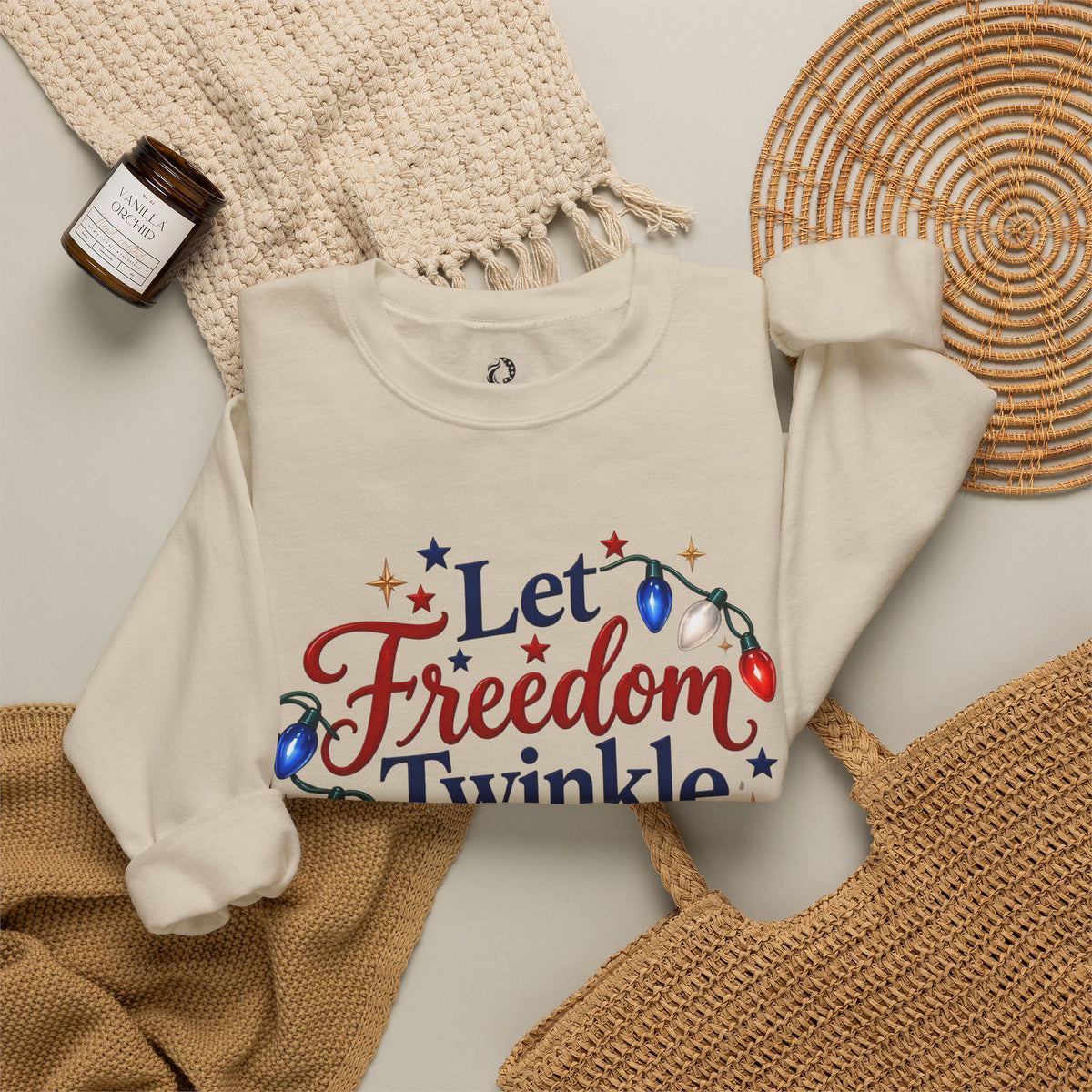 “Let Freedom Twinkle” Crewneck Sweatshirt - MFA Christmas
