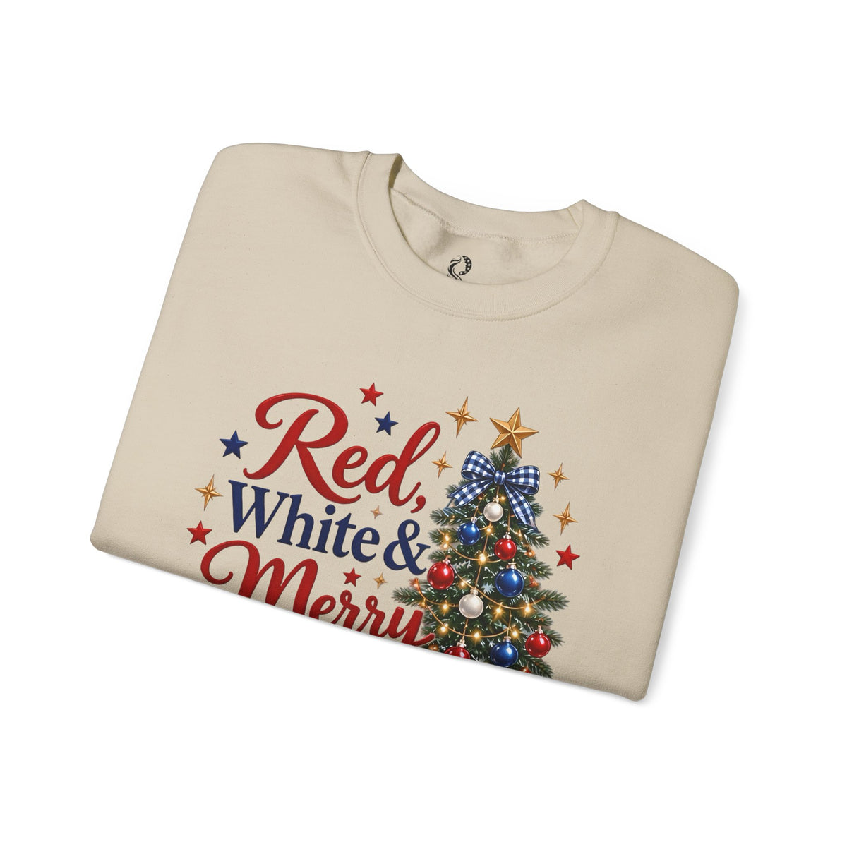 “Red, White & Merry” Crewneck Sweatshirt - MFA Christmas