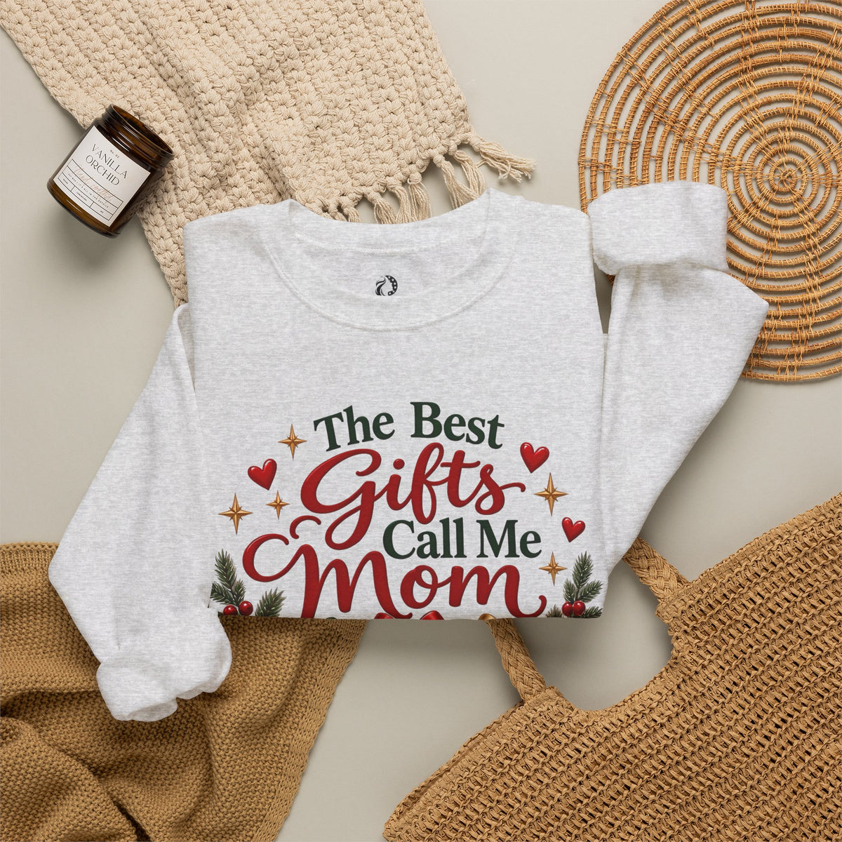 “The Best Gifts Call Me Mom”Crewneck Sweatshirt - MFA Christmas