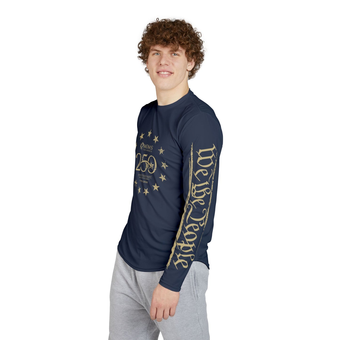 1776 American Flag Long Sleeve UV Shirt — US 250