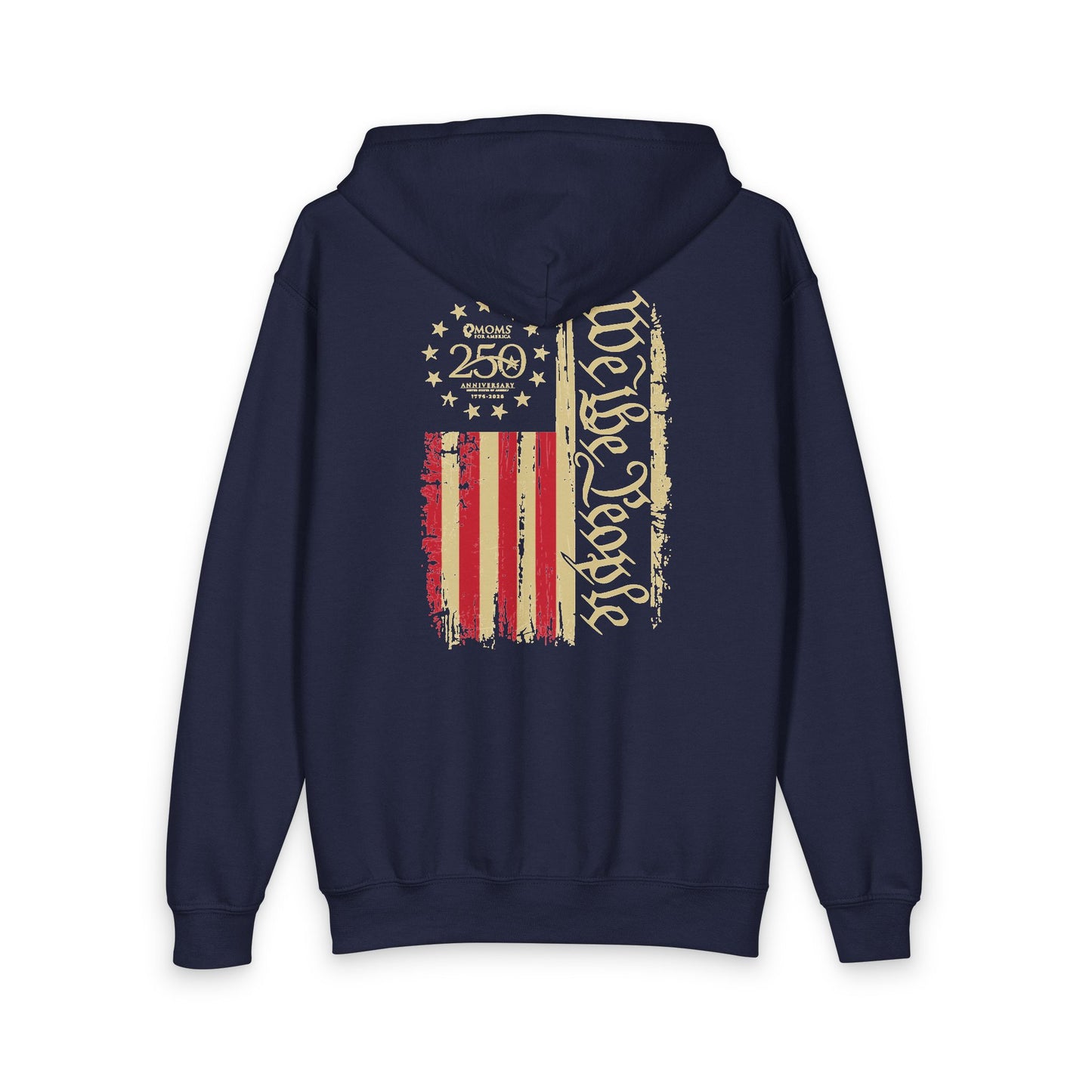 Youth Vintage Flag Zipped Hoodie - US 250