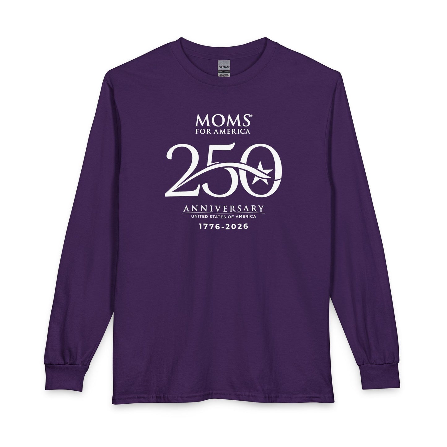 250th MFA Anniversary Logo Long Sleeve T‑Shirt — US 250