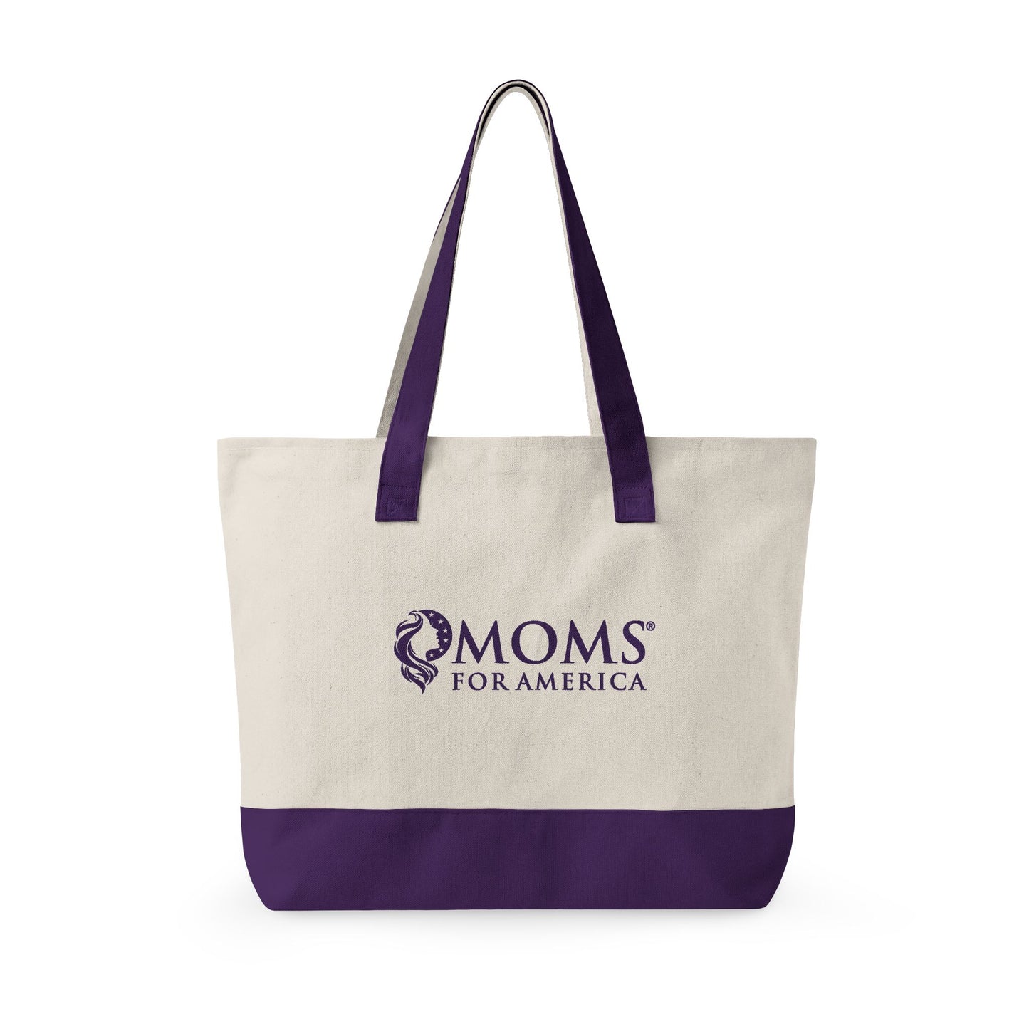 'Moms TownSquare' Scenic & 'Moms for America' Logo Zippered Tote - Moms TownSquare