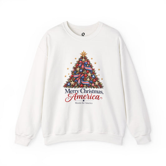 “Merry Christmas, America”Crewneck Sweatshirt - MFA Christmas