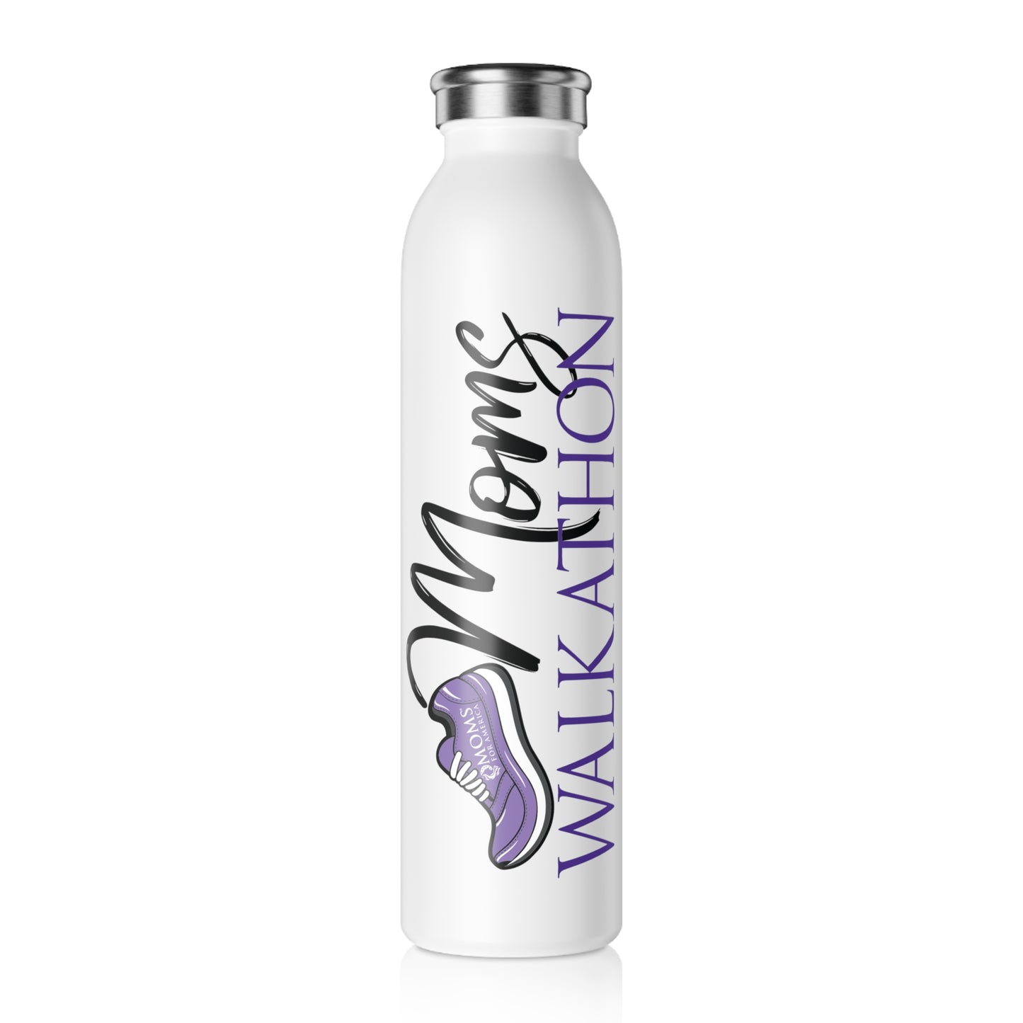 Moms Walkathon Slim Water Bottle – MomVote