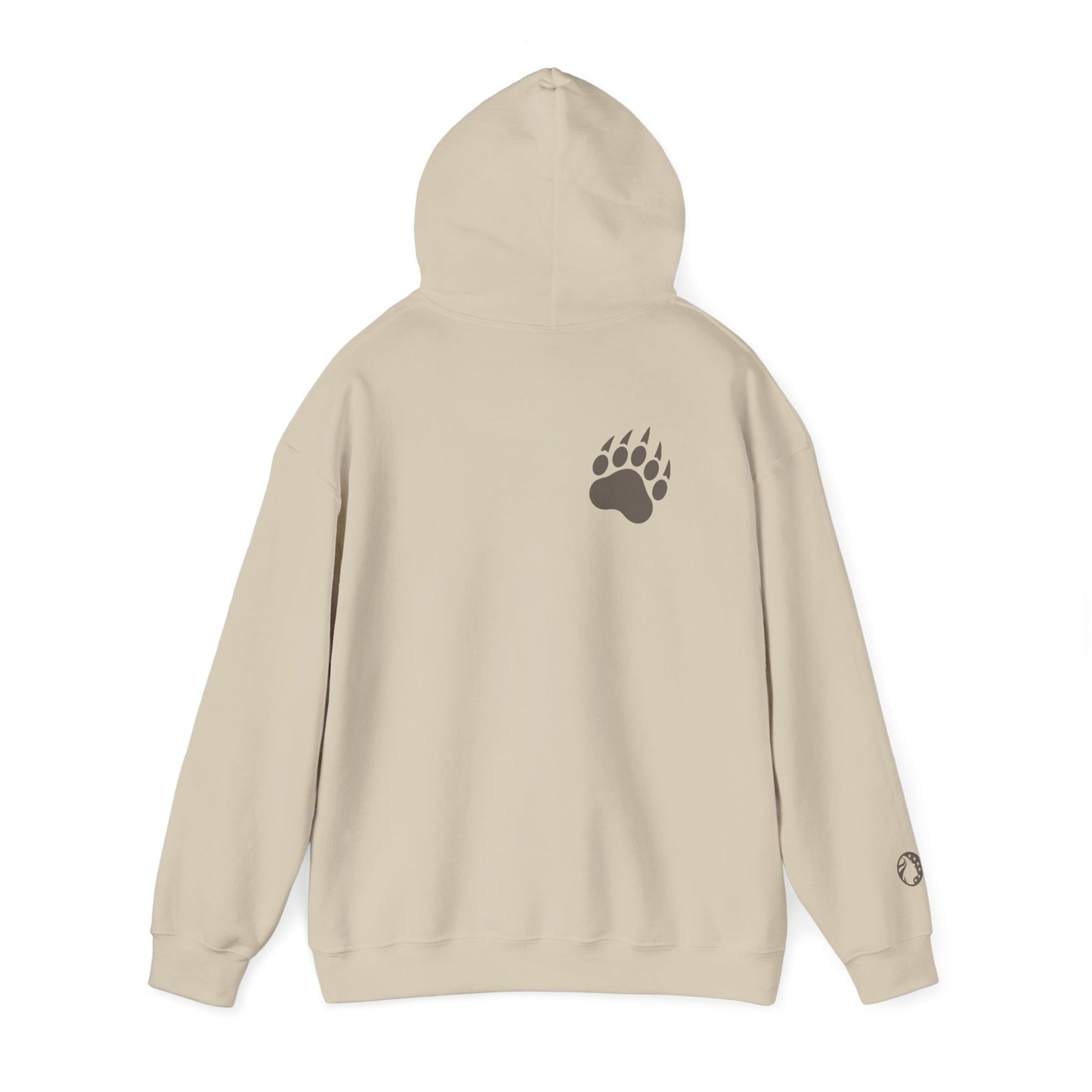Papa Bear Hoodie — Minimal Sweatshirt with Bear Paw Design