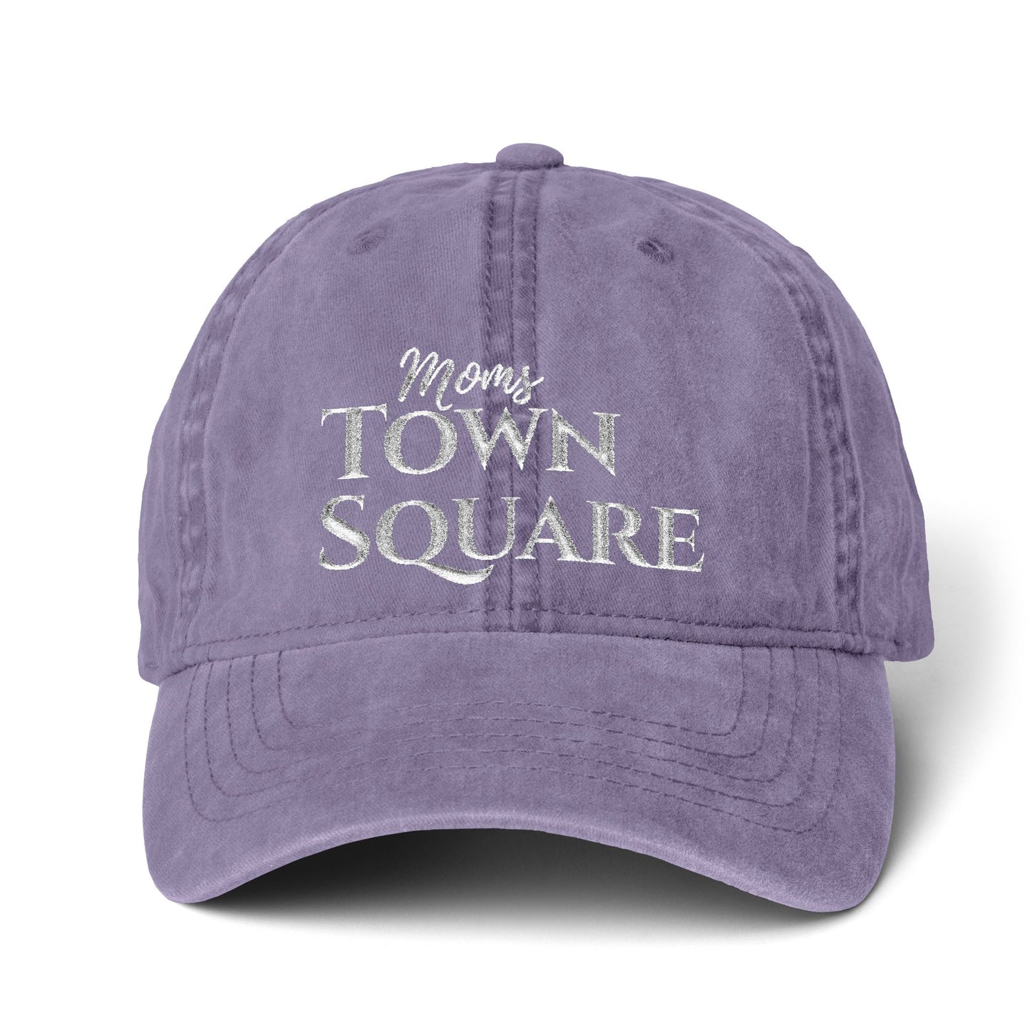 Moms TownSquare Pigment-Dyed Cap (Embroidery) - Moms TownSquare